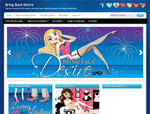 Tablet Screenshot of bringbackdesire.com